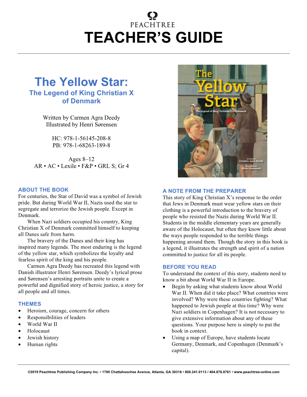 The Yellow Star | Teacher's Guide