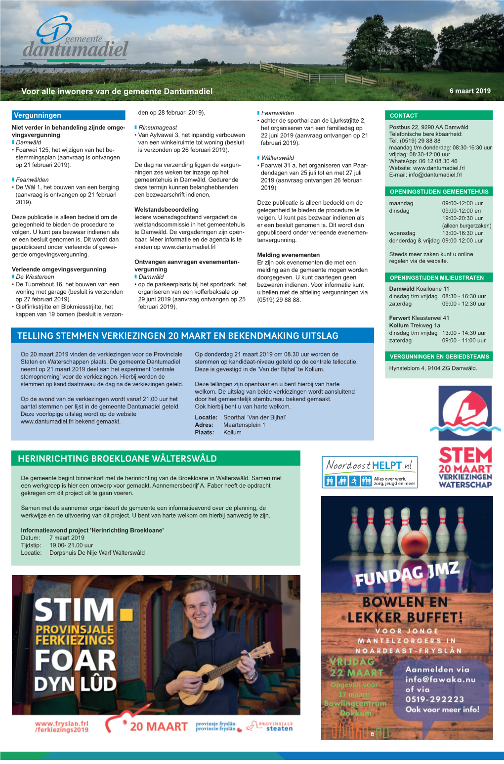 Telling Stemmen Verkiezingen 20 Maart En Bekendmaking