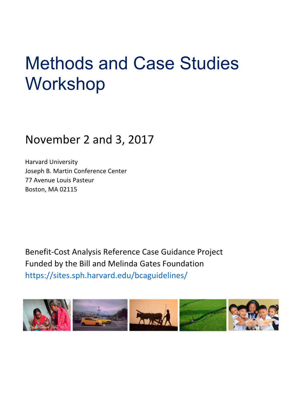 Methods and Case Studies Workshop
