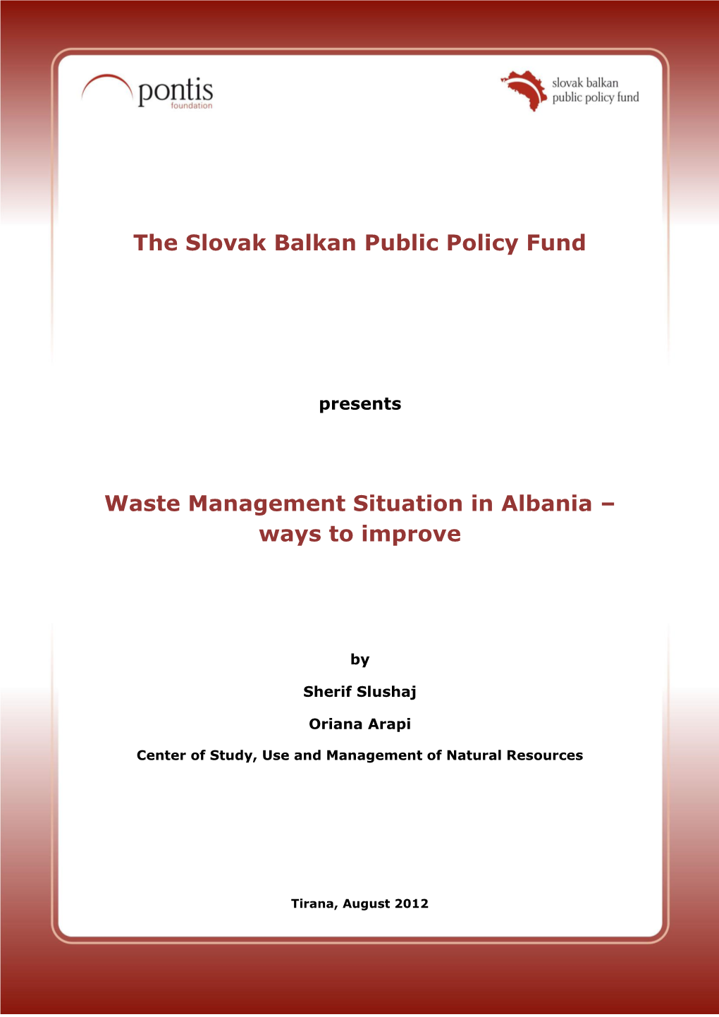 Waste Management Situation in Albania – Ways to Improve
