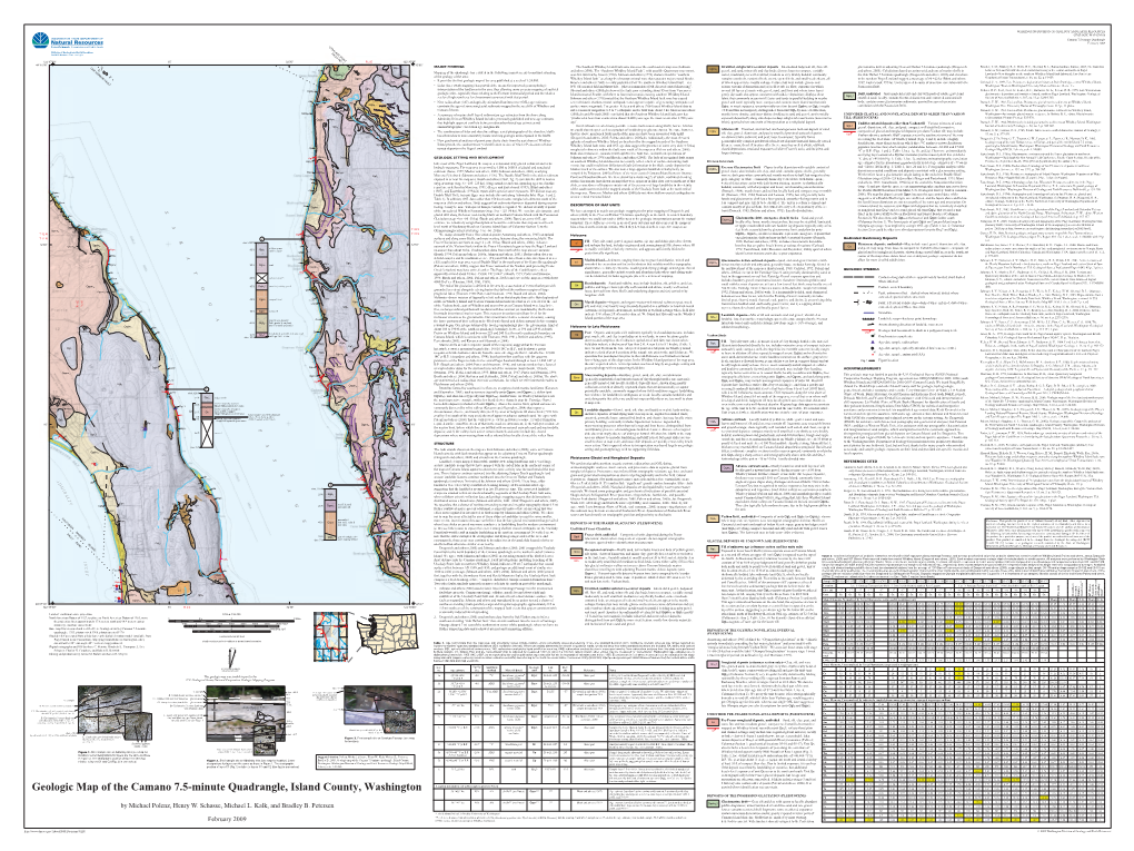 Geologic Map GM-68, Geologic Map of the Camano 7.5-Minute Quadrangle, Island County, Washington