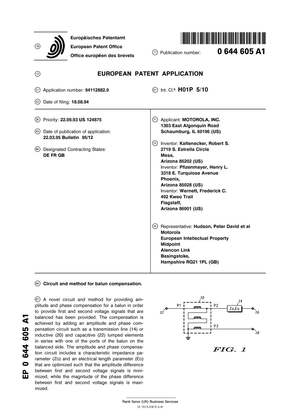 Circuit and Method for Balun Compensation