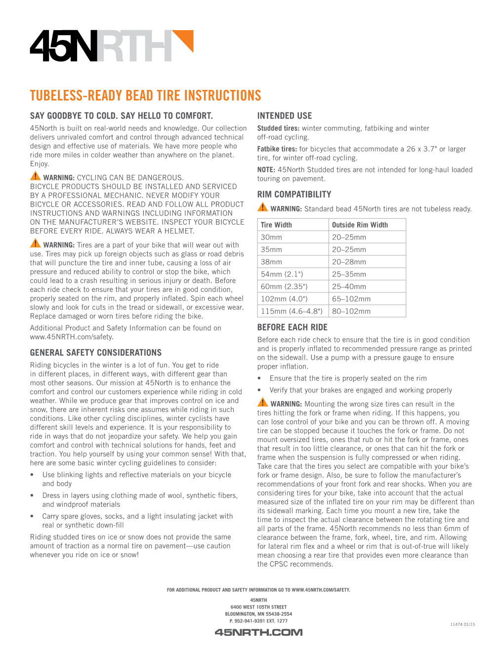 Tubeless-Ready Bead Tire Instructions Say Goodbye to Cold