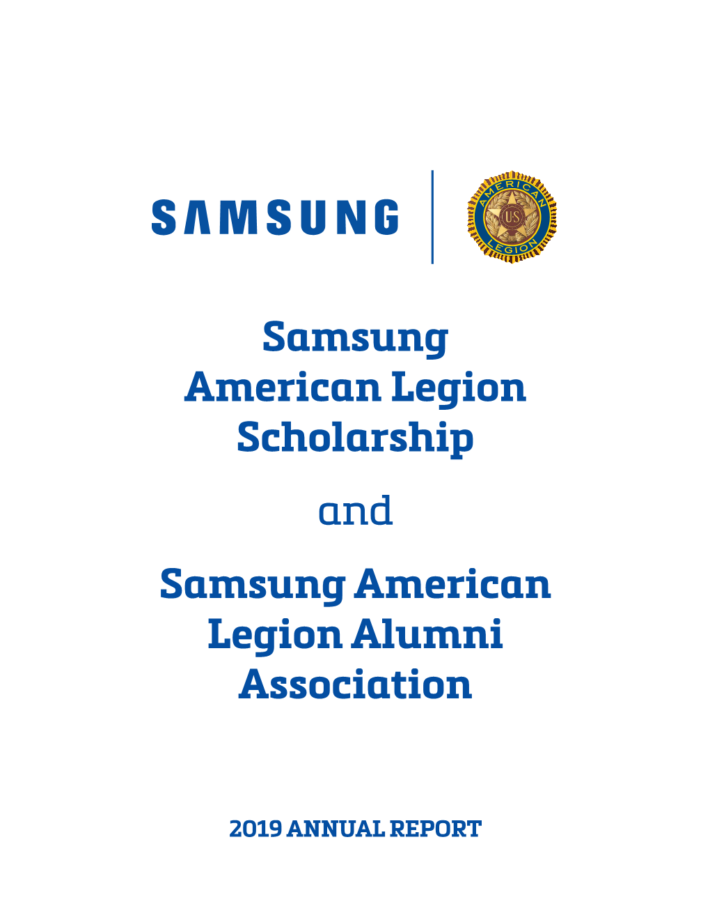 2019 Samsung American Legion Scholarship Annual Report