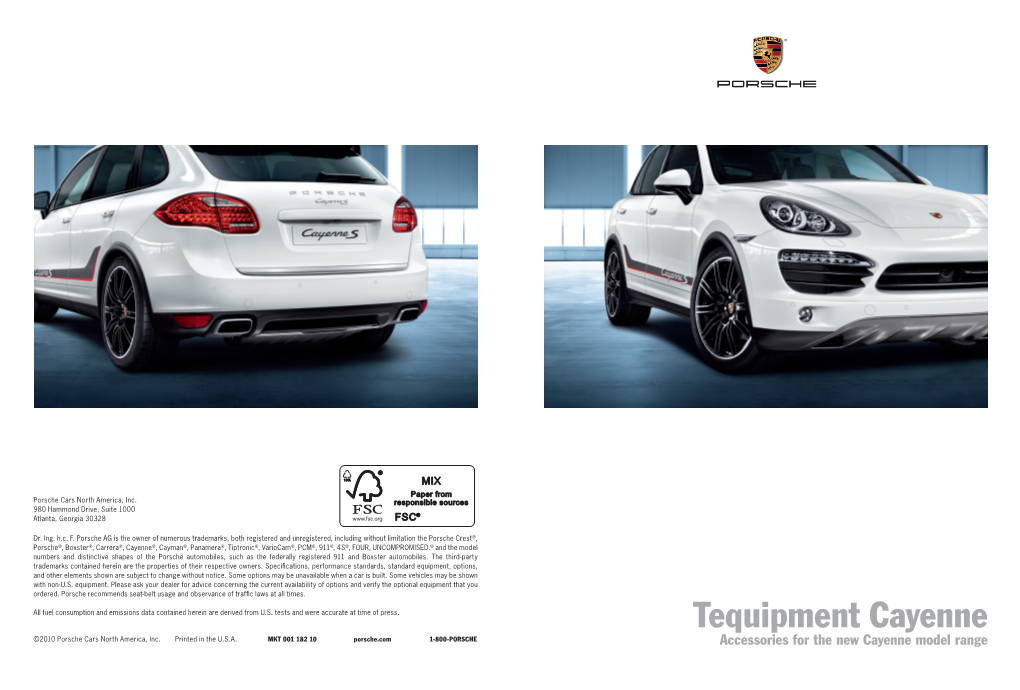 Tequipment Cayenne ©2010 Porsche Cars North America, Inc