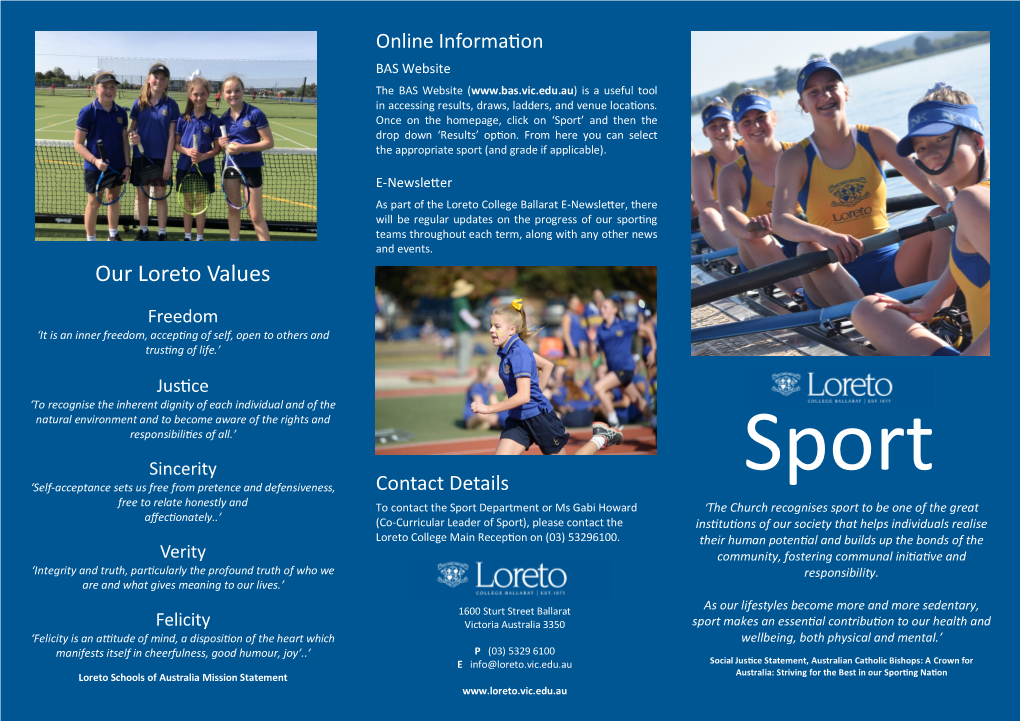 Our Loreto Values