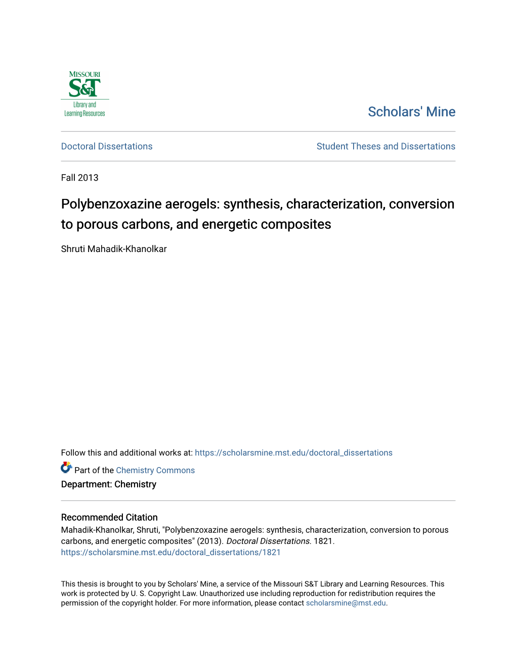 Polybenzoxazine Aerogels: Synthesis, Characterization, Conversion to Porous Carbons, and Energetic Composites