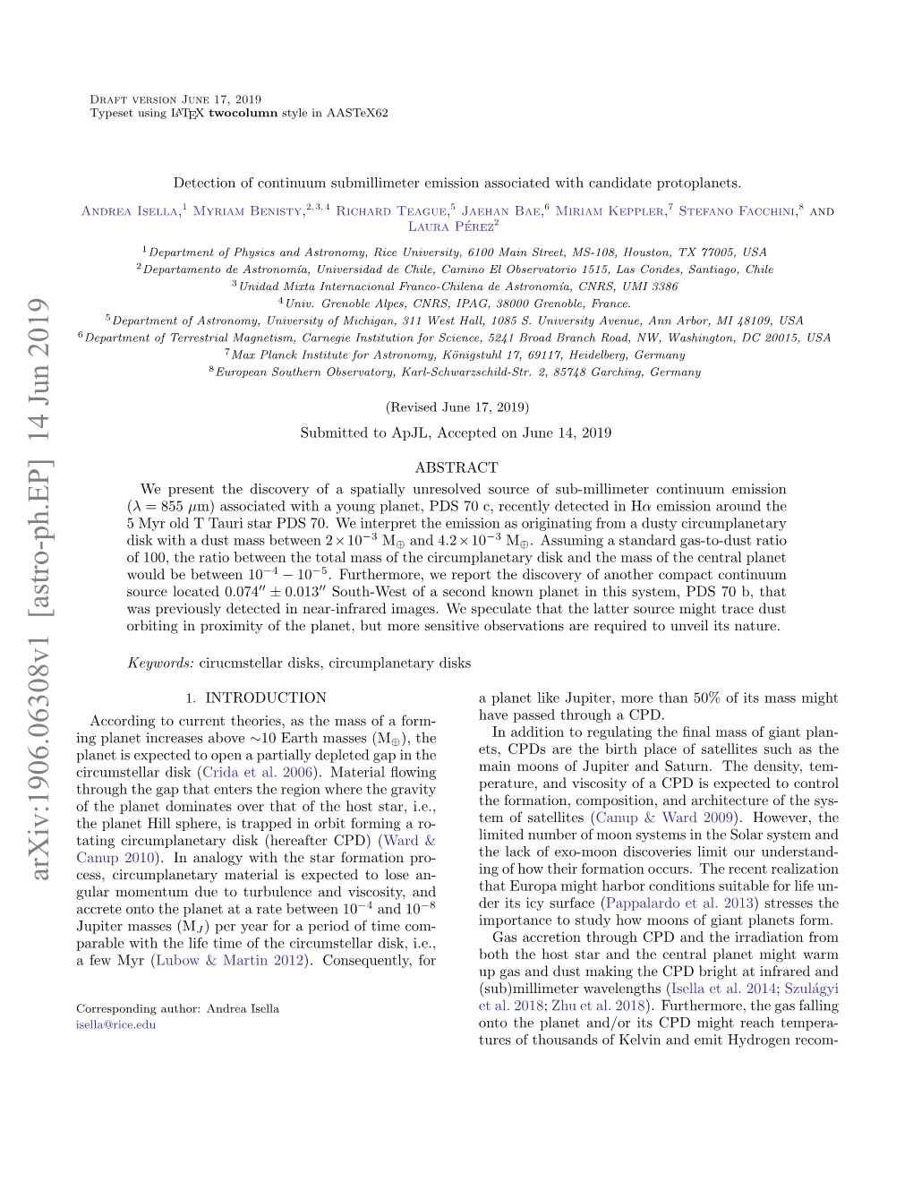 Submillimeter Emission Associated with Candidate Protoplanets