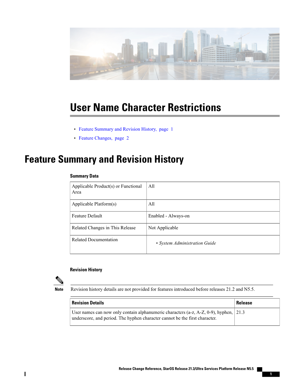 User Name Character Restrictions