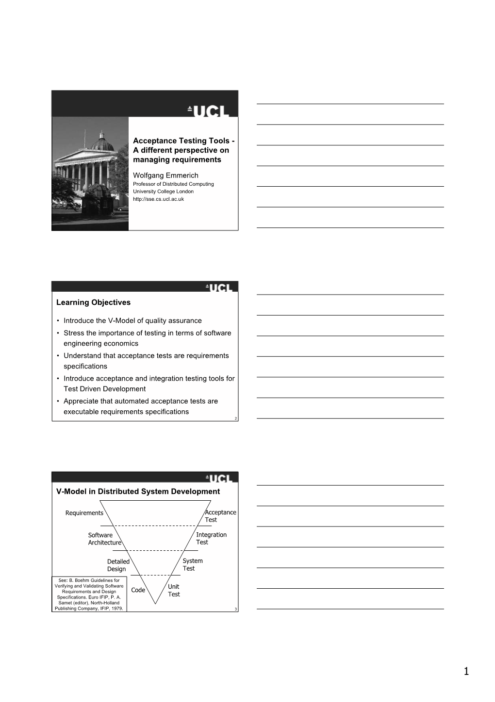 Acceptance Testing Tools - a Different Perspective on Managing Requirements