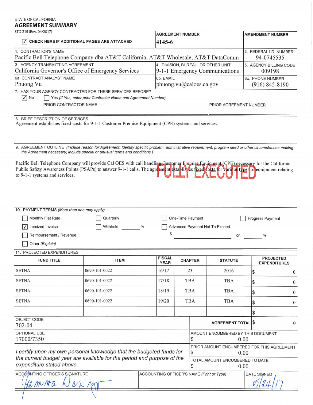 Pacific Bell Telephone Company Dba AT&T California, AT&T Wholesale