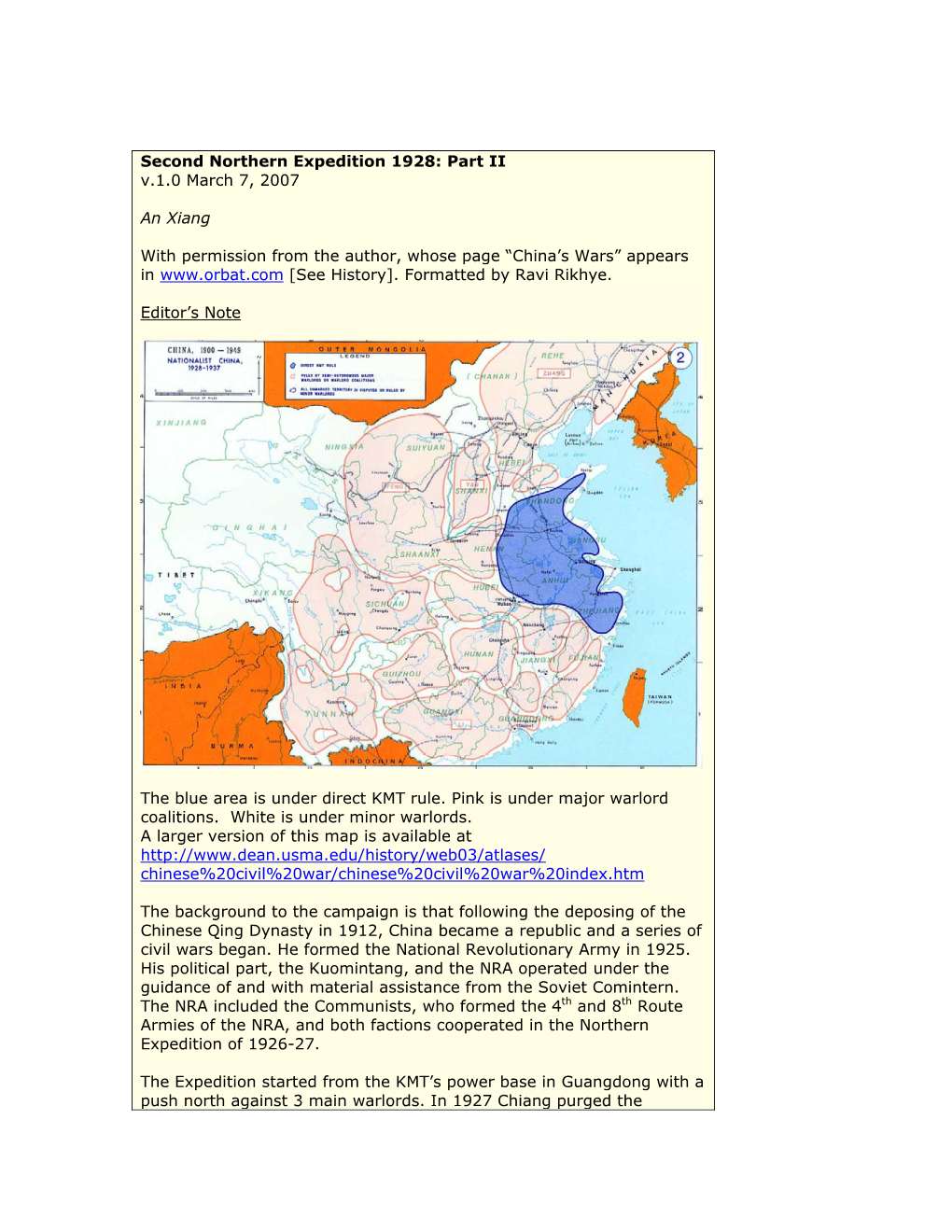 Second Northern Expedition 1928: Part II V.1.0 March 7, 2007