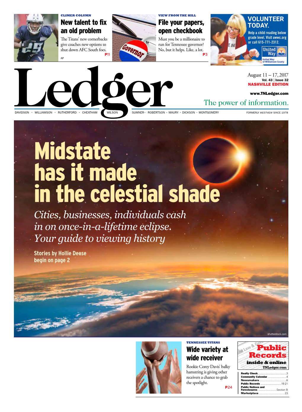 Midstate Has It Made in the Celestial Shade Cities, Businesses, Individuals Cash in on Once-In-A-Lifetime Eclipse