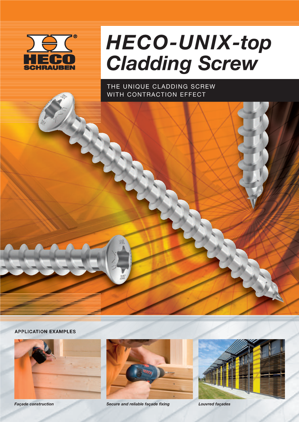 HECO-UNIX-Top Cladding Screw Into the Timber
