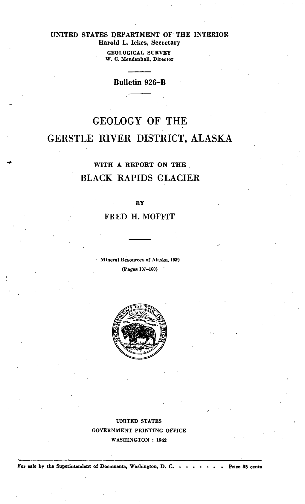 Geology of the Gerstle River District, Alaska