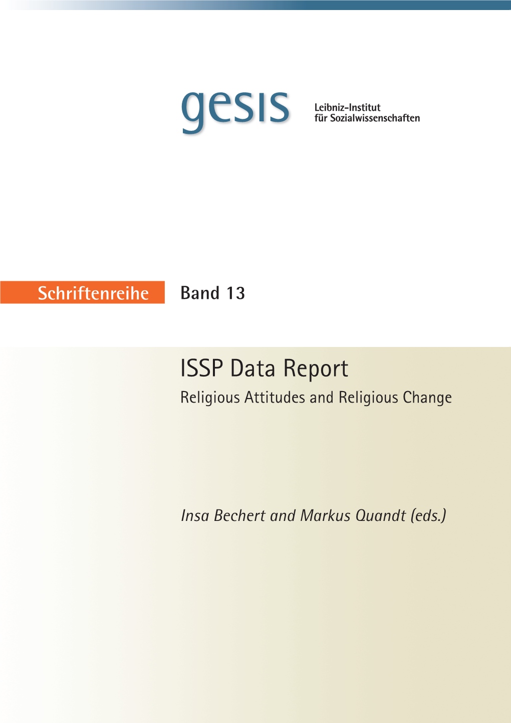ISSP Data Report – Report Data ISSP Current This Research