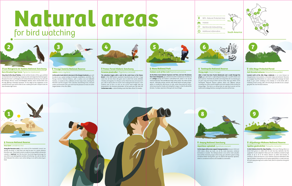 For Bird Watching Areas Additional Information South America