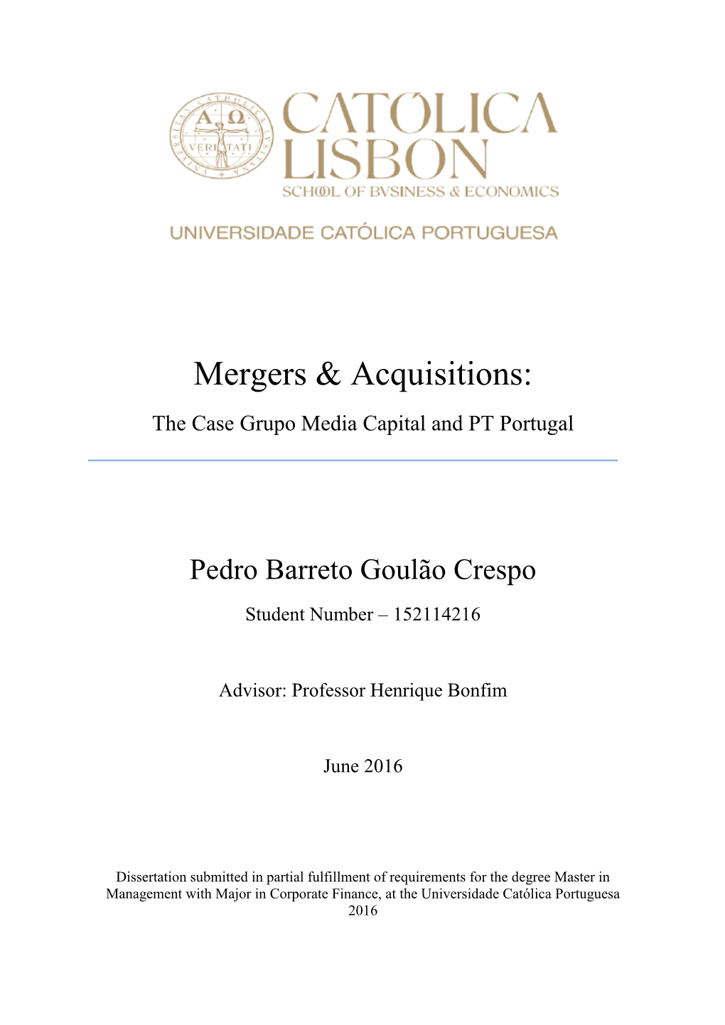 Mergers & Acquisitions