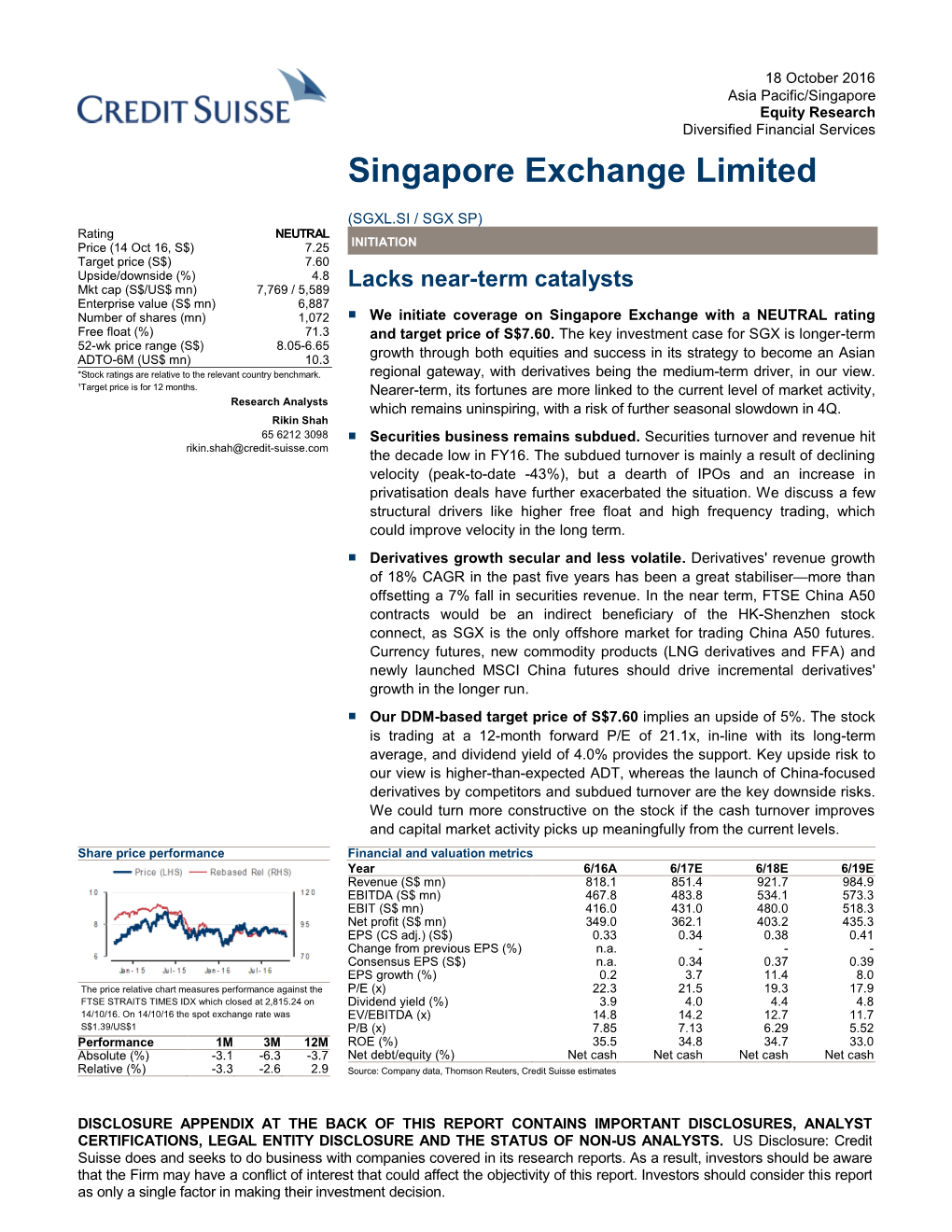 Singapore Exchange Limited