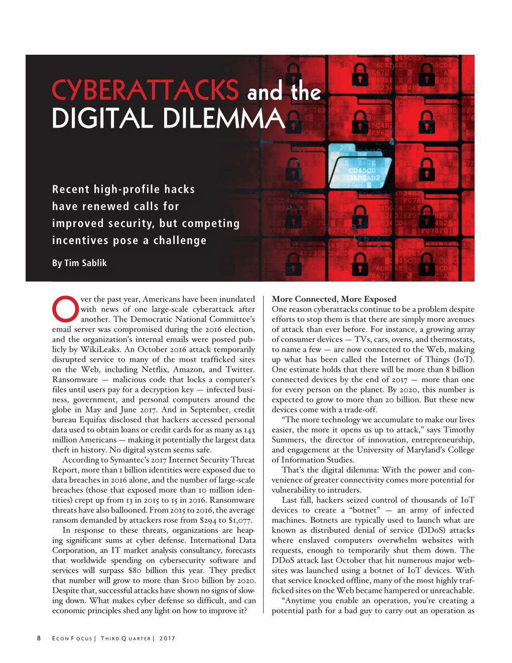 CYBERATTACKS and the DIGITAL DILEMMA