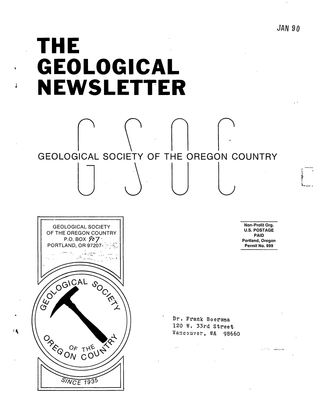 The Geological Newsletter