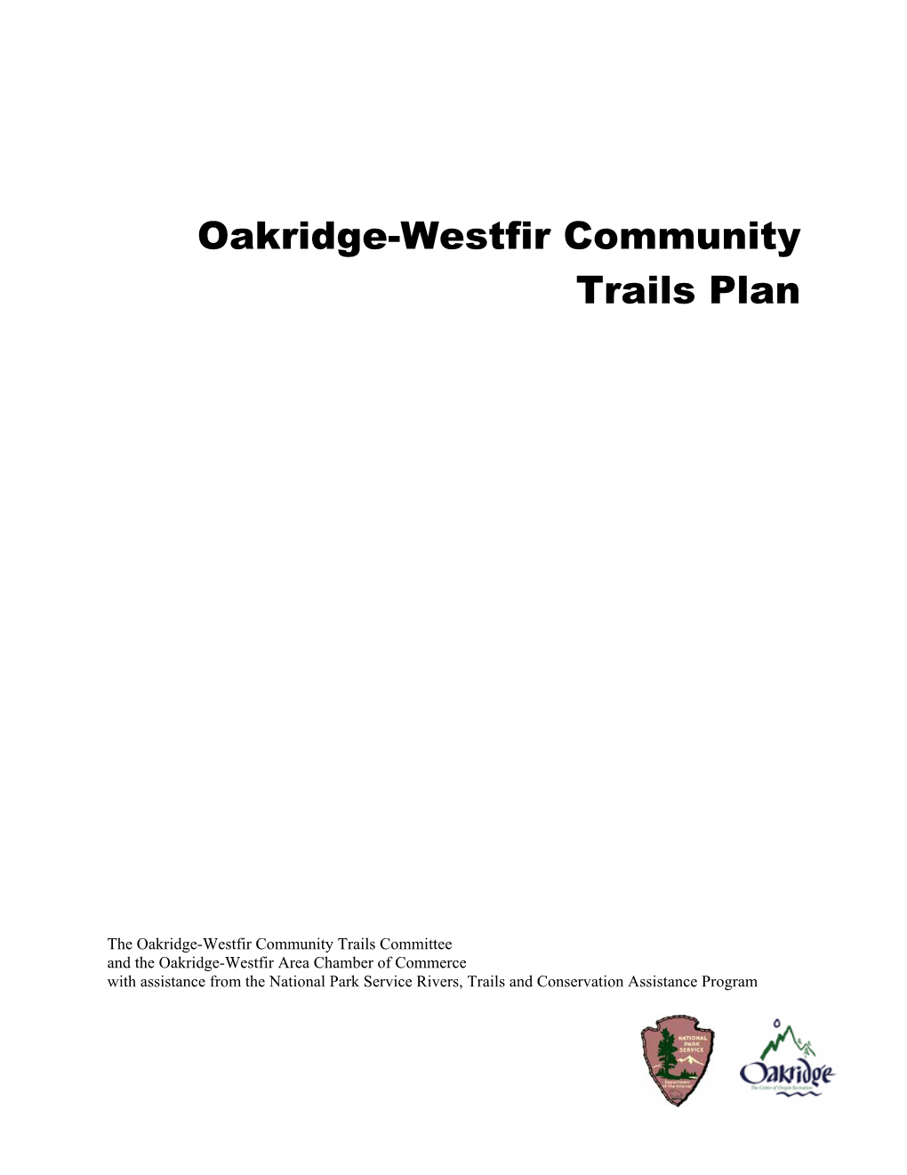 Oakridge-Westfir Community Trails Plan