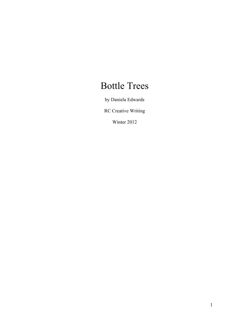 Bottle Trees