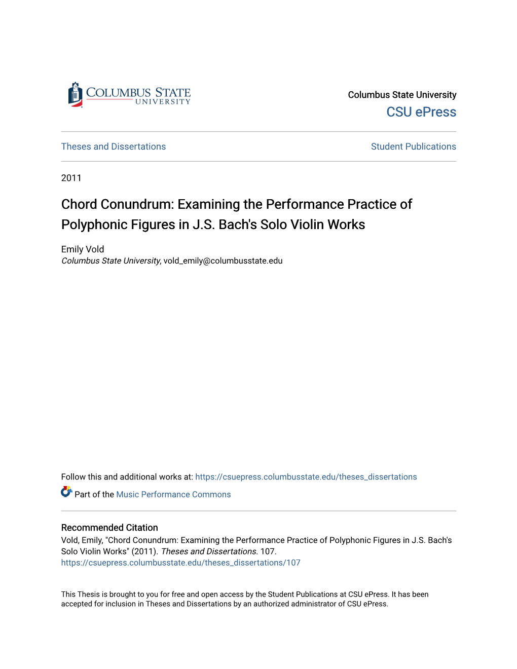 Examining the Performance Practice of Polyphonic Figures in J.S