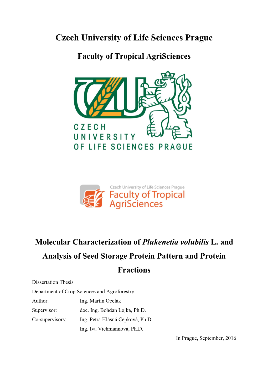 Czech University of Life Sciences Prague