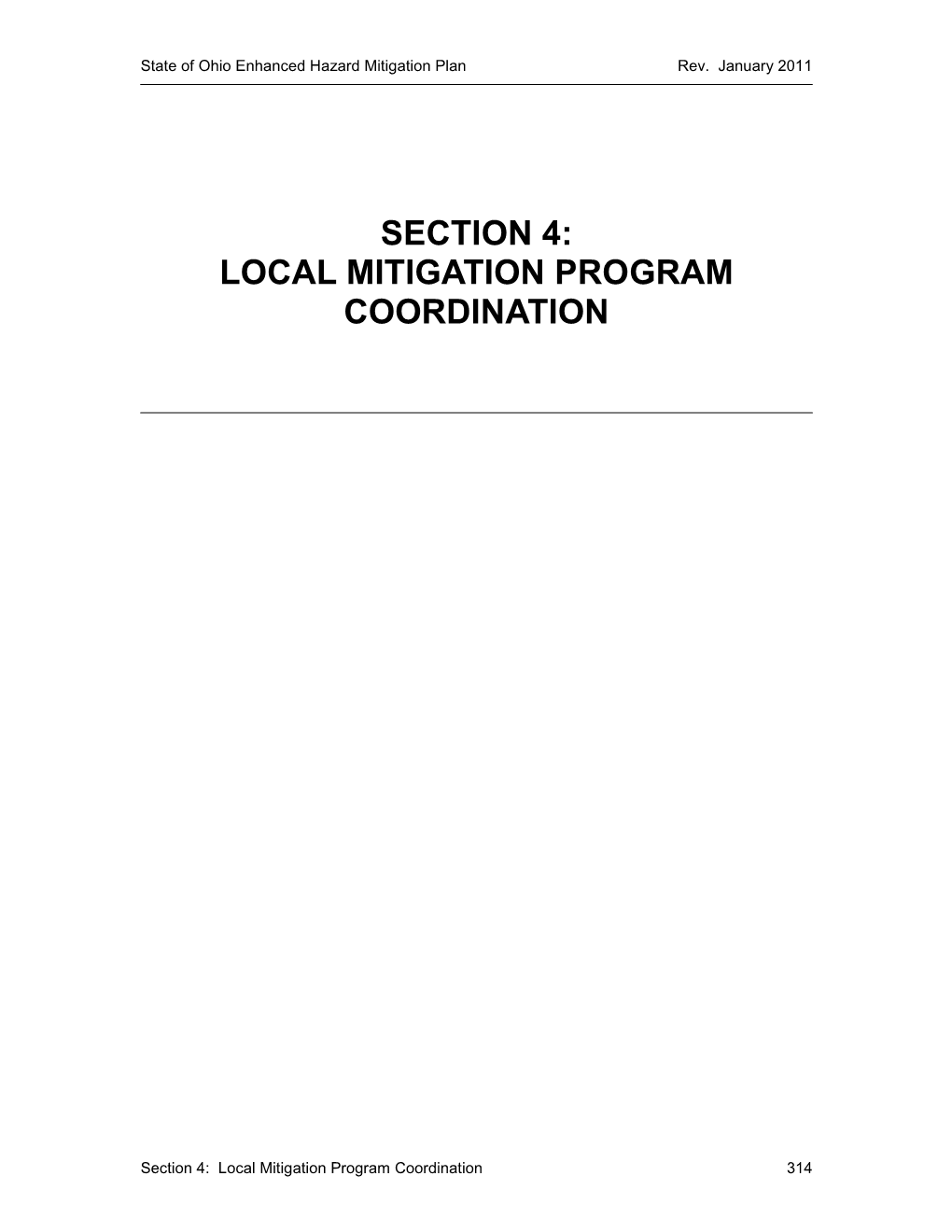 Section 4: Local Mitigation Program Coordination