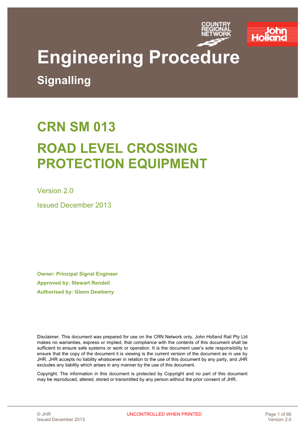 Road Level Crossing Protection Equipment