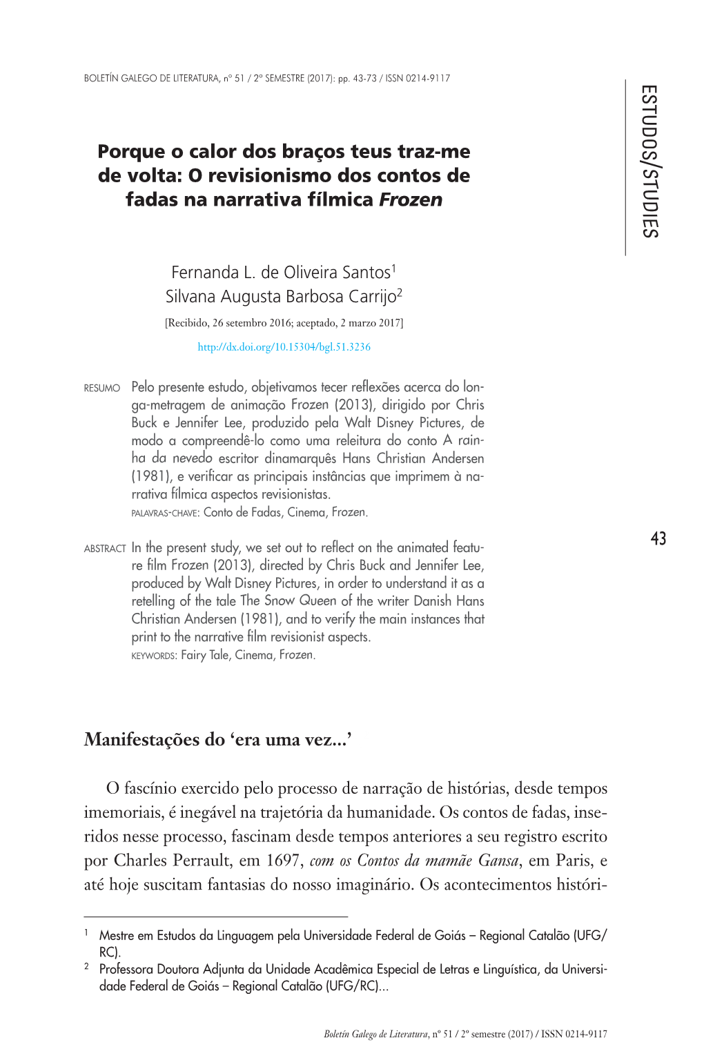 O Revisionismo Dos Contos De Fadas Na Narrativa Fí