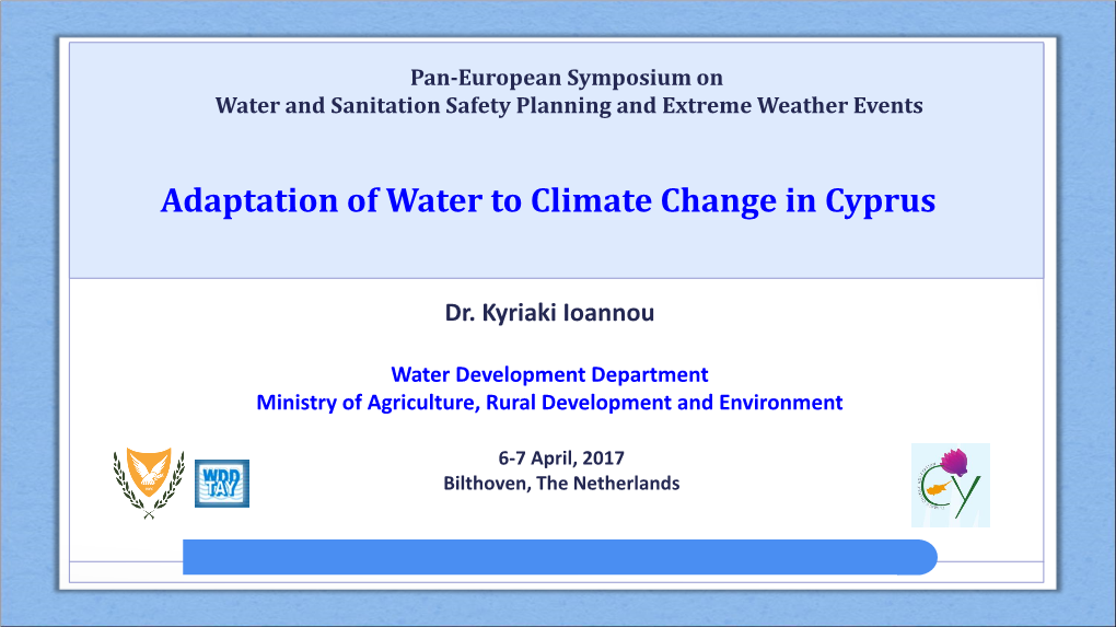 Climate Change in Cyprus