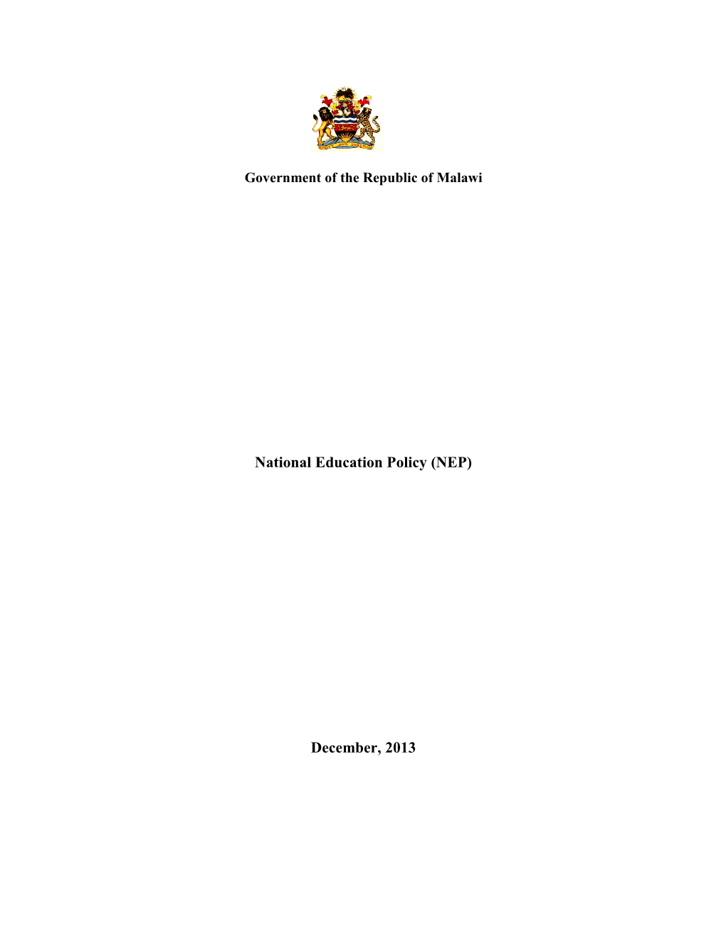 National Education Policy (NEP)