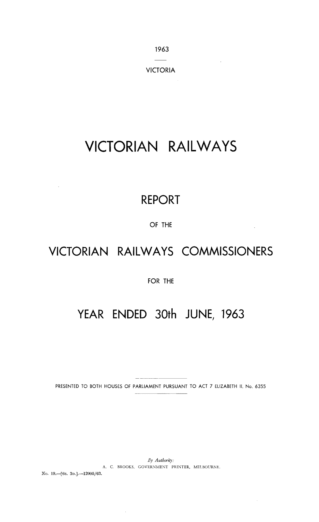 VR Annual Report 1963