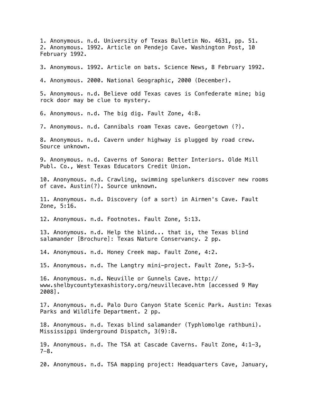 Bibliography-Of-Texas-Speleology