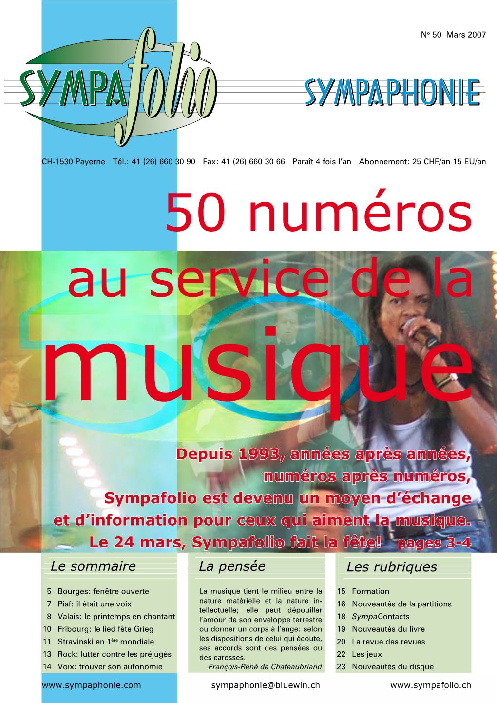 50 Numéros Au Service De La Musique