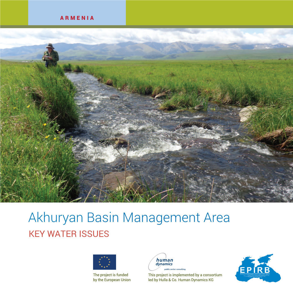 Akhuryan Basin Management Area KEY WATER ISSUES