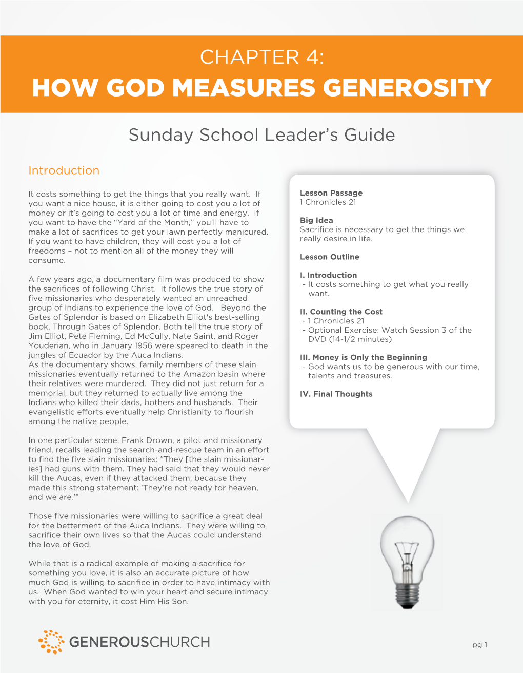 Sunday School Leader's Guide