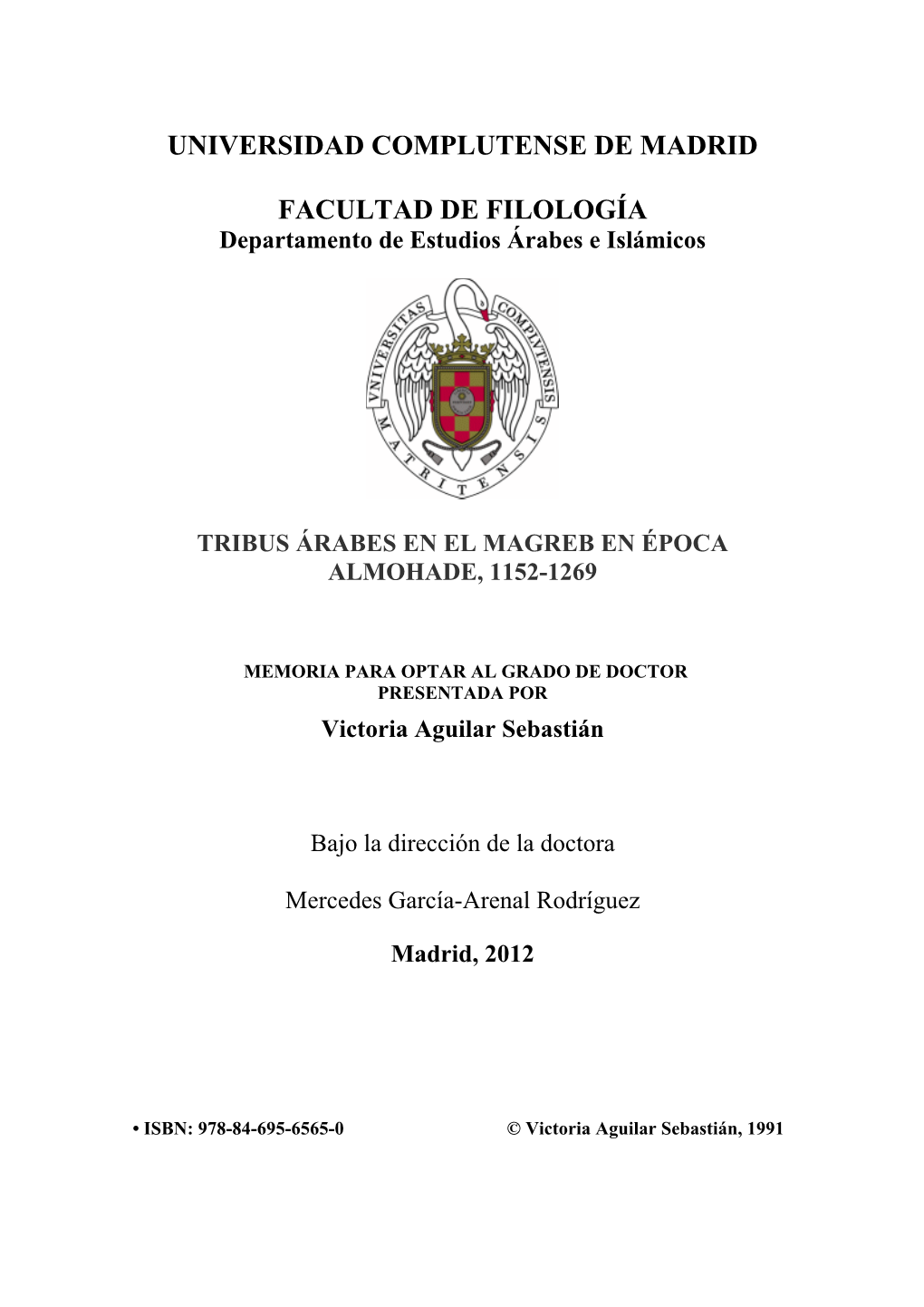 Tribus Árabes En El Magreb En Época Almohade, 1152-1269