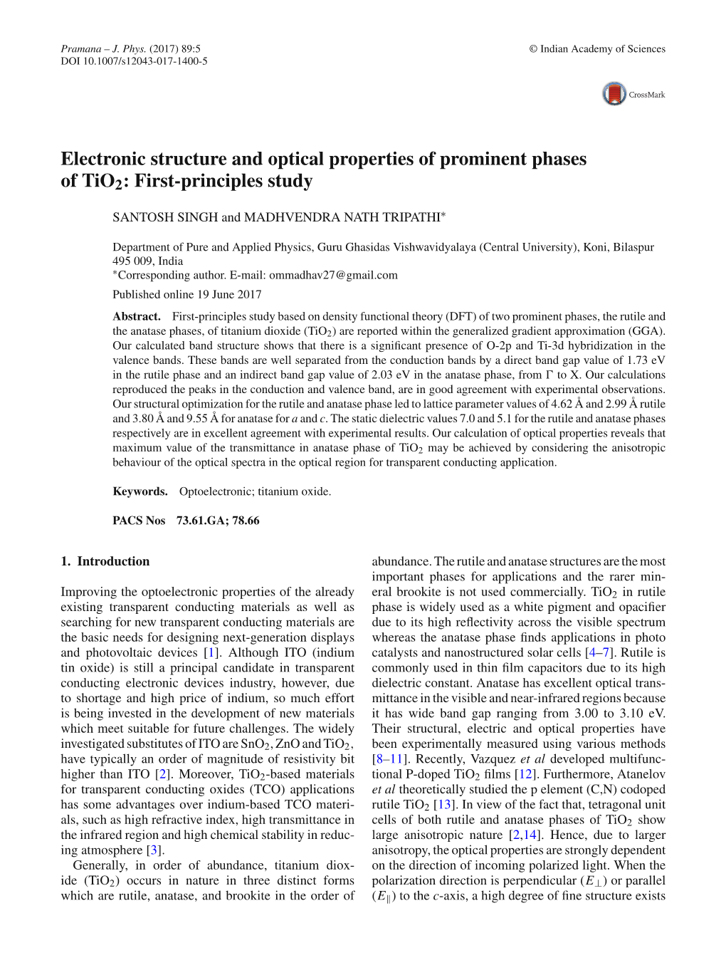 Electronic Structure and Optical Properties of Prominent Phases of Tio2: First-Principles Study