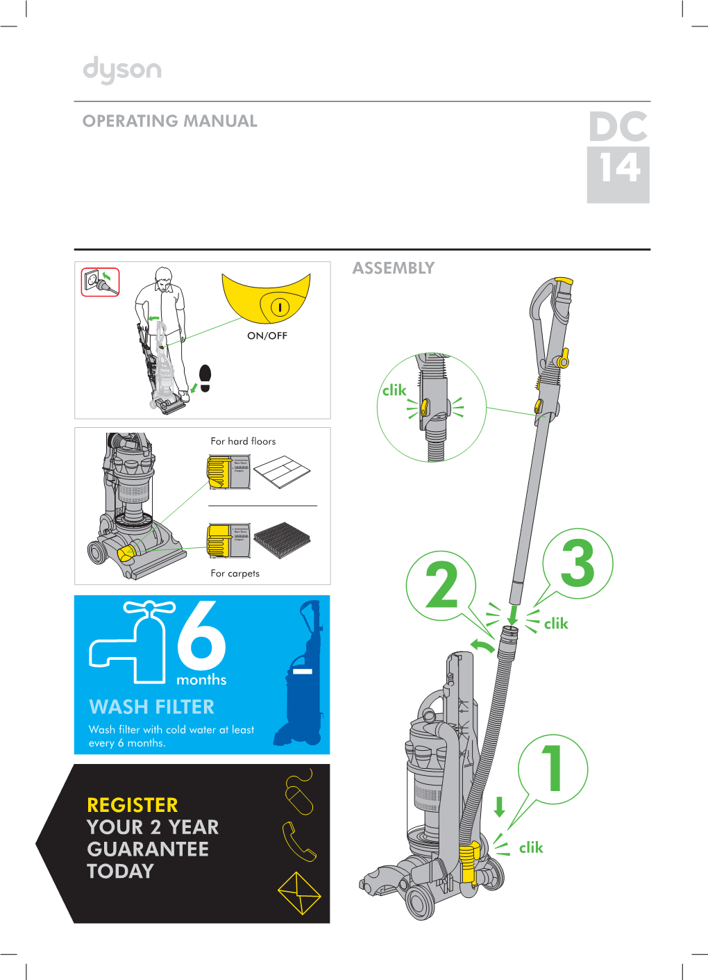 Register Your 2 Year Guarantee Today Wash Filter