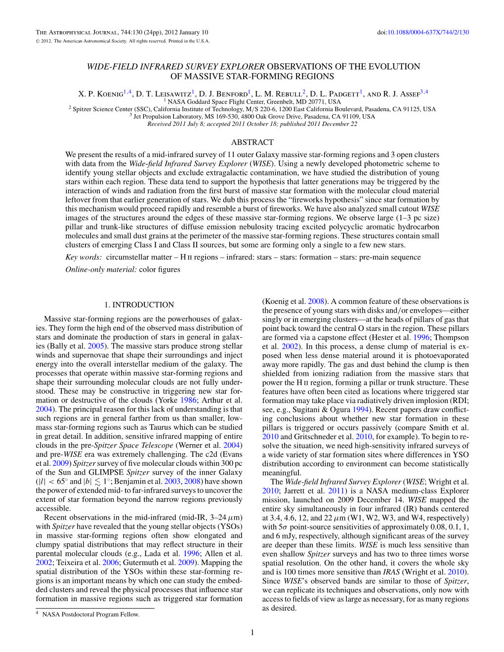 Wide-Field Infrared Survey Explorer Observations of the Evolution of Massive Star-Forming Regions