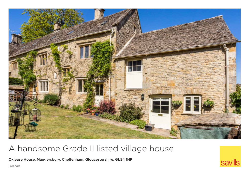 A Handsome Grade II Listed Village House