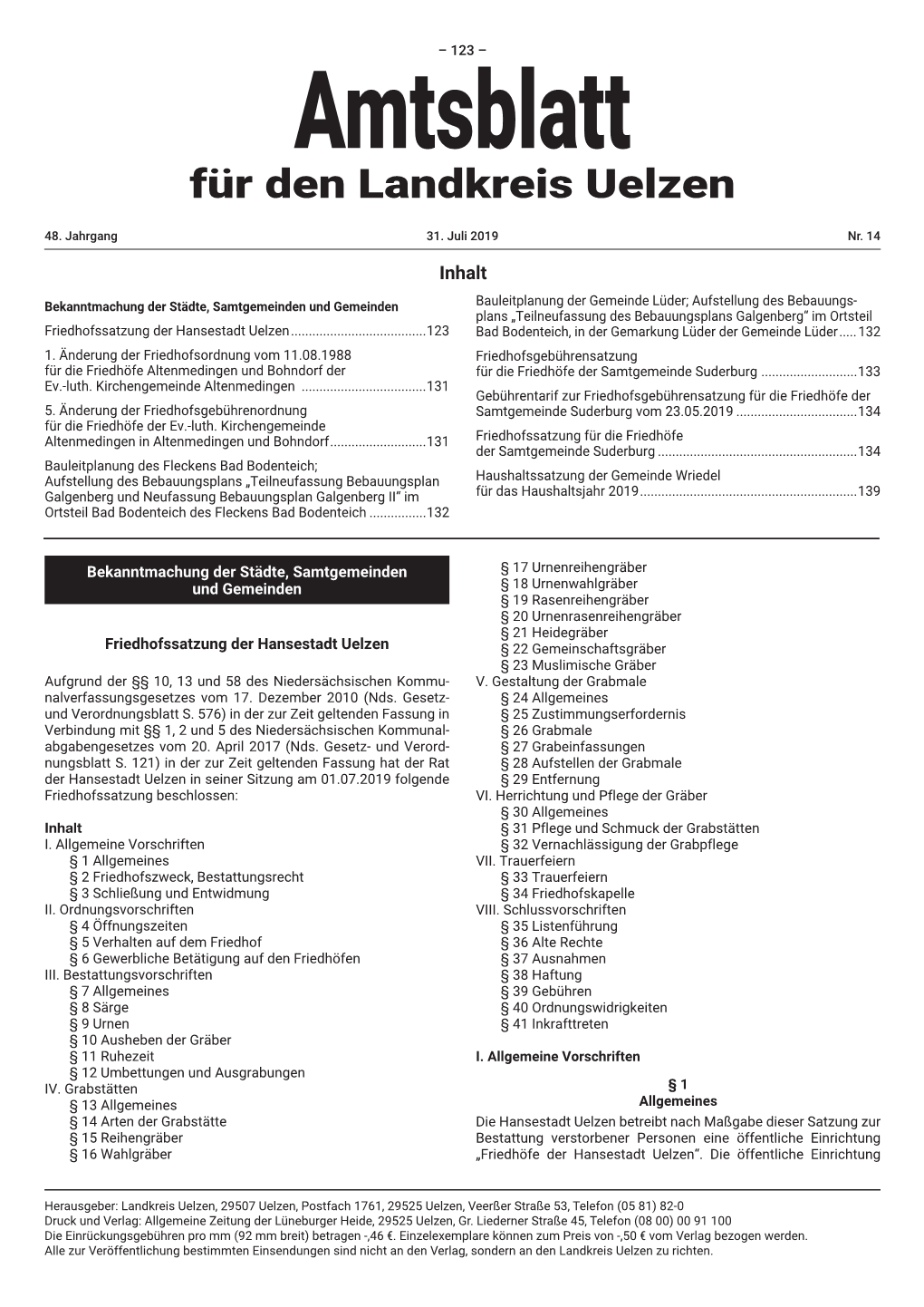 Amtsblatt Nr. 14-2019.Indd