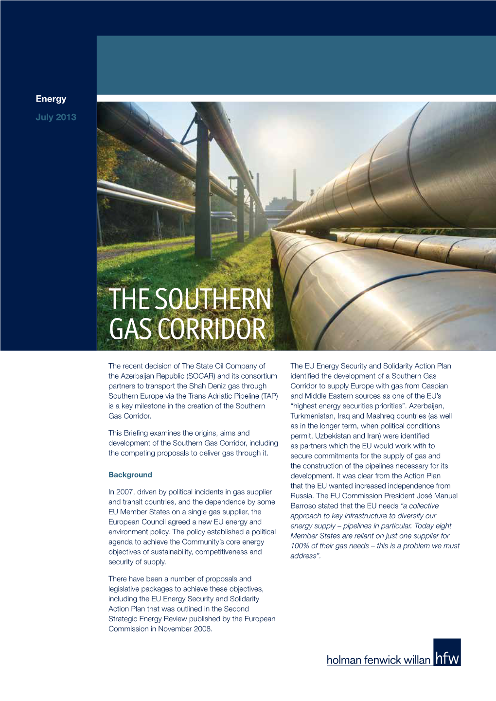 The Southern Gas Corridor