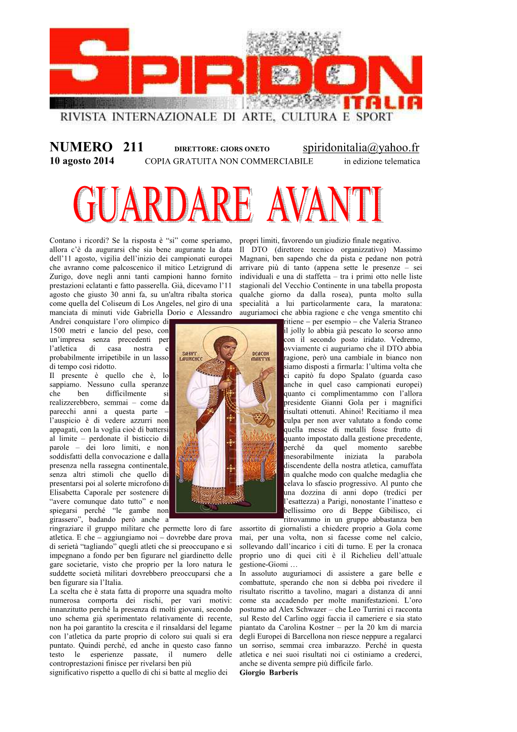 NUMERO Luglio 2014