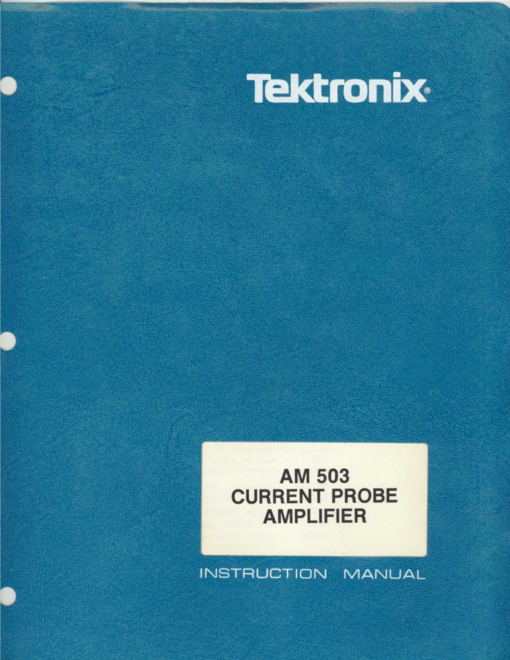 Am 503 Current Probe Amplifier 