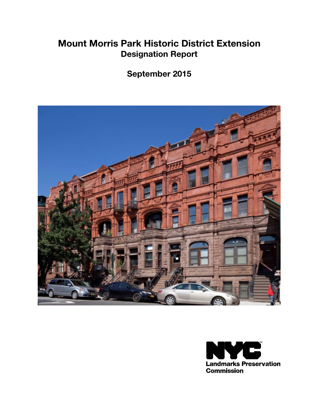 Mount Morris Park Historic District Extension Designation Report