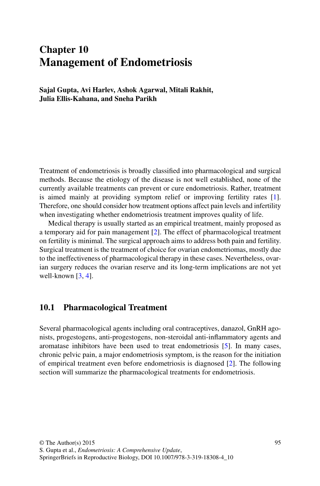 Management of Endometriosis